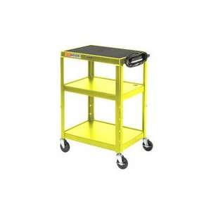  Yellow Steel Audio Visual & Instrument Cart Office 