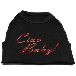 Ciao Baby Rhinestone Dog T shirt XS