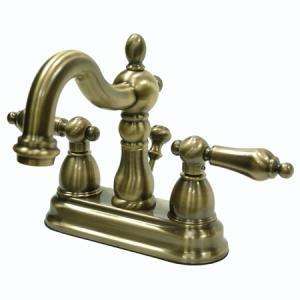 Centerset Bathroom Sink Faucet Vintage Antique Brass  