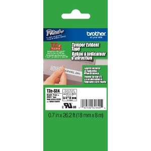   White Tamper Evident .75 inch Tape   Retail Packaging