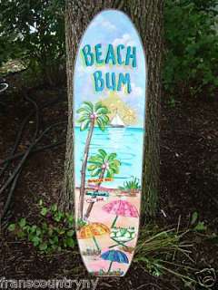 Tropical Surfboard Kids Boys Girls Room Sign Home Decor  