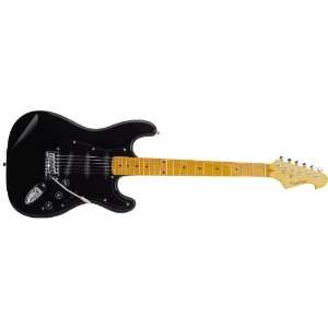   Series ST Style Electric Guitar   Ultra Black Musical Instruments