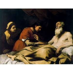   Luca Giordano   24 x 18 inches   Isaac blesses Jaco