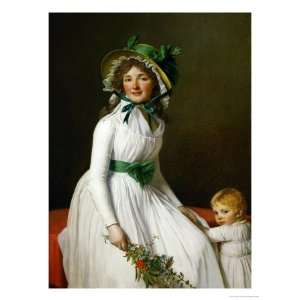   Seriziat and Her Son Giclee Poster Print by Jacques Louis David, 36x48