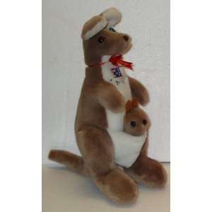  15 Australia Kangaroo with Baby; Plush Stuffed Toy Toys 