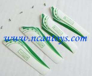 NC Metal 3.5CH Gyro RC Helicopter Main Green Blades Set  