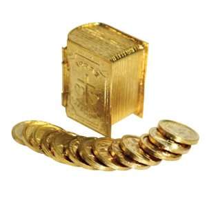 Wedding Ceremonial Arras, or 13 gold plated Coins, with Book Shaped 