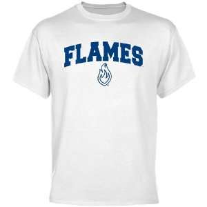 UIC Flames White Mascot Arch T shirt  