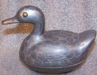 Vintage Pewter Duck Treasure Boxes San Fran Gumps  