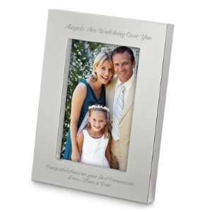  Personalized Portrait Simply Silver 4x6 Picture Frame Gift 