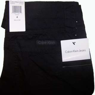 Calvin Klein Womens Cropped Capri Pants Black NWT  