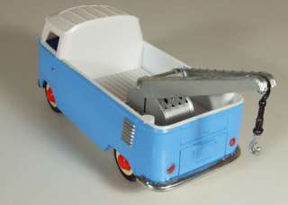 Vintage Tin & Plastic Volkswagen T1 Tow Truck (Blue), Mint Rarity 