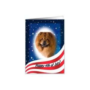 July 4th Card   featuring a Chow Chow Card