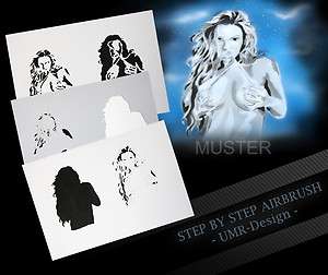 Step by Step~UMR Airbrush Schablone AS 089 L ca 23x16cm  