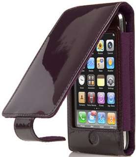 iPhone 4 Purple Patent Leather Credit Card Wallet Case  