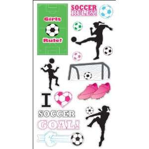   Stickers   Soccer Rules 16pc With UV Coating 