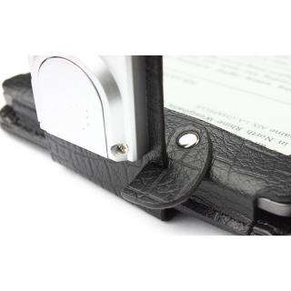   BLACK PU LEATHER COVER CASE WITH BUILT IN LED READING LIGHT  
