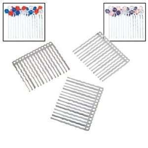  Silvertone Metal Beadable Hair Combs   Adult Crafts & DIY 