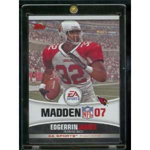  2006 Topps EA Sports Madden NFL 2007 Edgerrin James 