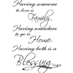   Blessing Wall Quote, Wall Words, Wall Decor, Quotes