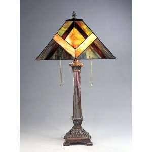   Neo Classic Geometric Tiffany Style Table Desk Lamp