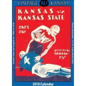   Kansas Jayhawks Football 2010 Vintage Wall Calendar