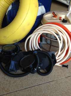 JOHNSON AIR BUOY / EVINRUDE AQUANAUT COMPLETE WITH HOSES, MASKS, BACK 