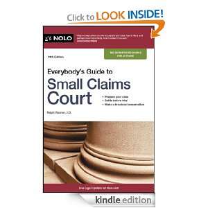Everybodys Guide to Small Claims Court (Everybodys Guide to Small 