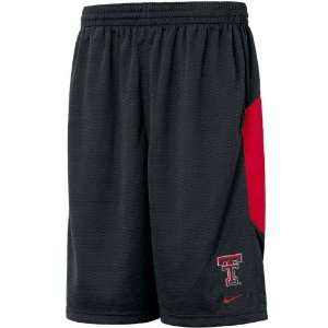  Nike Texas Tech Red Raiders Black Chill Dri Fit Shorts 