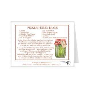   Greeting Card with Pickled Dilly Bean Recipe