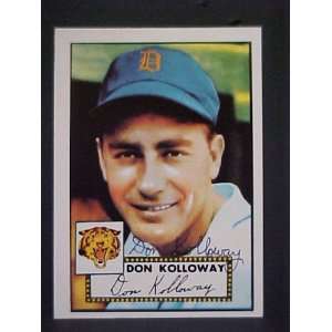  Don Kolloway (D) Detroit Tigers #104 1952 Topps Reprint 