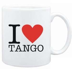  Mug White  I LOVE Tango  Music