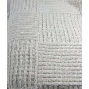  Peacock Alley Oasis 100% Cotton Block Cable Luxury Blanket 