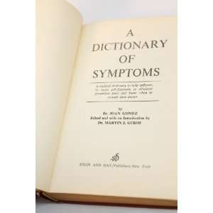   of Symptoms Joan Gomez, Dr. Marvin J. Gersh  Books