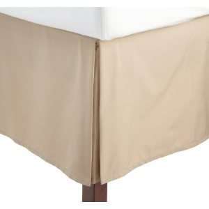  Twin Size Solid Bed Skirt With 14 Drop. Ivory