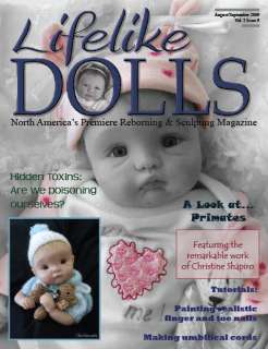 Lifelike Dolls Reborn Doll OOAK Magazine Aug/Sept 09  