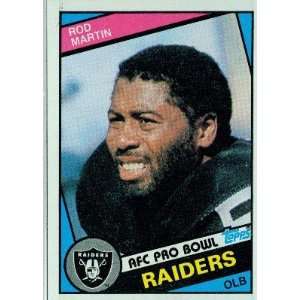 1984 Topps #112 Rod Martin   Los Angeles Raiders (Football 