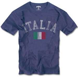  Italy 47 Brand Blue Vintage Scrum Country T Shirt Sports 