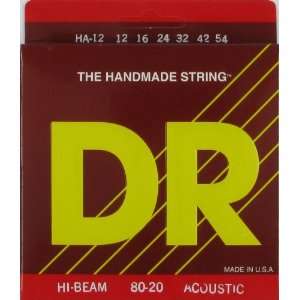 DR Strings Acoustic Guitar   Hi BeamT 80/20 Medium, HA 12