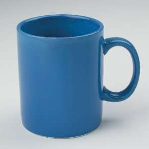  Classic Solid Color Stoneware 11oz Cafe Mugs (4)   Blue 