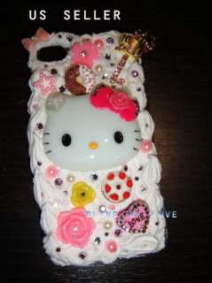 Bling hello kitty Whip Cream iPhone 4/4s case made with Swarovski 