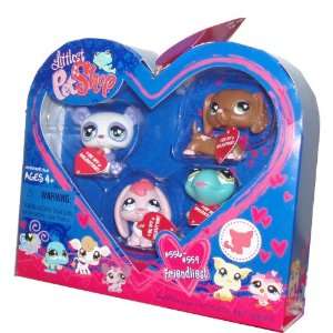  Littlest Pet Shop Be My Valentine Series Exclusive 4 Pack 