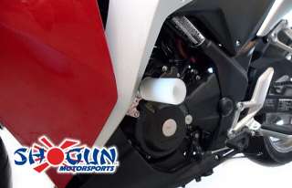 11 12 Honda CBR250R Shogun White NO CUT Frame Sliders  