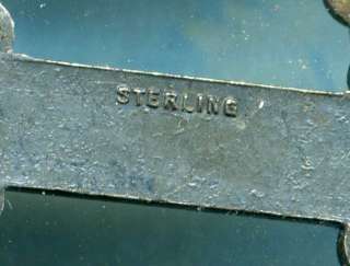 Sterling WWII Expert Marksman Medal Badge Pin & Pistol Bar Emblem 