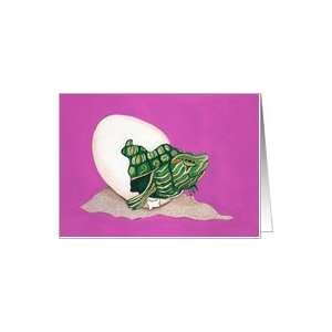 Turtle Hatchling Card