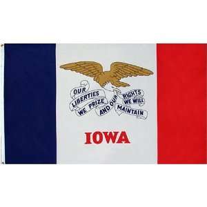  Iowa US State Flag 3x5 foot poly Patio, Lawn & Garden