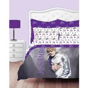   Bieber Twin Comforter and Sheet Set (5pc Bed in a Bag)