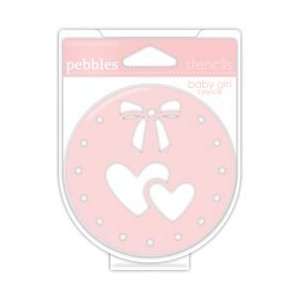  Pebbles Chalk Stencils 5/Pkg Baby Girl; 3 Items/Order 