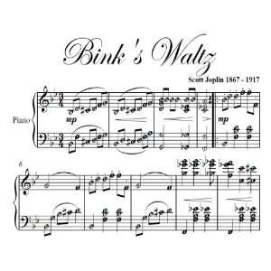   Waltz Scott Joplin Intermediate Piano Sheet Music Scott Joplin Books