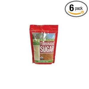 Woodstock Sugar, Organic, Turbinado, 16 Ounce (Pack of 6)  
